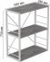 Етажерка 3/60 Ferrum-decor Серії Конект 75x60x28 білий ДСП Бетон 16мм (FRD-104262)