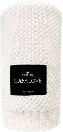 Плед плетений Macaronic 80x100 см White Coconut lullalove-7910