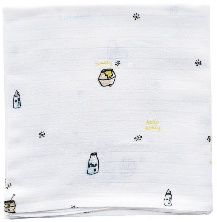 Пелюшка муслинова-плед 100x100 см Honey lullalove-0058