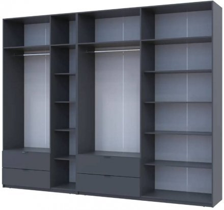 Шафа для одягу Doros Лукас Графіт 3+4 ДСП 300х50х240 DRS-011698 (42005133)