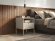 Тумба приліжкова Perfect Home Нова / Nova з 1 шухлядою і золотими ніжками S54 Кашемір (PFH-091255)