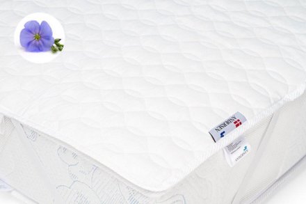 Наматрацник льняний з бджолиними фітонцидами Flax 70х140 см
