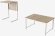 Стіл журнальний приставний Террі Комбо Ferrum-decor 345x662x440 Білий метал ДСП Дуб Сонома 16 мм (FRD-105146)