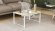 Стіл журнальний приставний Террі Комбо Ferrum-decor 345x662x440 Білий метал ДСП Дуб Сонома 16 мм (FRD-105146)