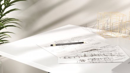 Стіл-книга трансформер Спайдер Ferrum-decor 750x1150x880 Чорний метал ДСП Біле 16 мм (FRD-105088)