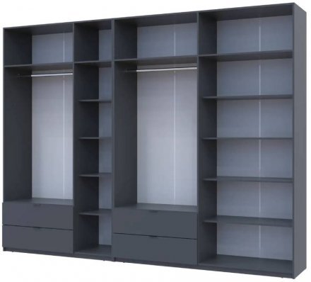 Шафа для одягу Doros Лукас Графіт 3+4 ДСП 315х50х240 DRS-011699 (42005137) Шафа для одягу Doros Лукас Графіт 3+4 ДСП 315х50х240 DRS-011699 (42005137)