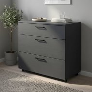 Комод Doros Торн Антрацит 3Ш 90х51.6х80 (DRS-012092) Комод Doros Торн Антрацит 3Ш 90х51.6х80 (DRS-012092)
