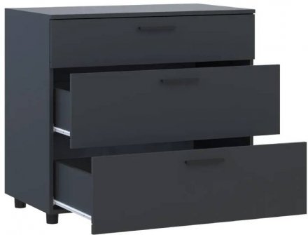Комод Doros Торн Антрацит 3Ш 90х51.6х80 (DRS-012092)