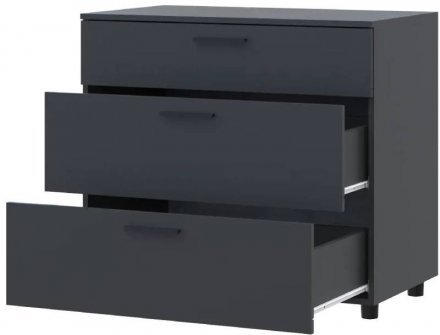 Комод Doros Торн Антрацит 3Ш 90х51.6х80 (DRS-012092)
