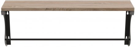 Полиця настінна Ferrum-decor Юзібі 270x500x150 метал Чорний ДСП Дуб Сан-Марино 16 мм (FRD-102654) Полиця настінна Ferrum-decor Юзібі 270x500x150 метал Чорний ДСП Дуб Сан-Марино 16 мм (FRD-102654)