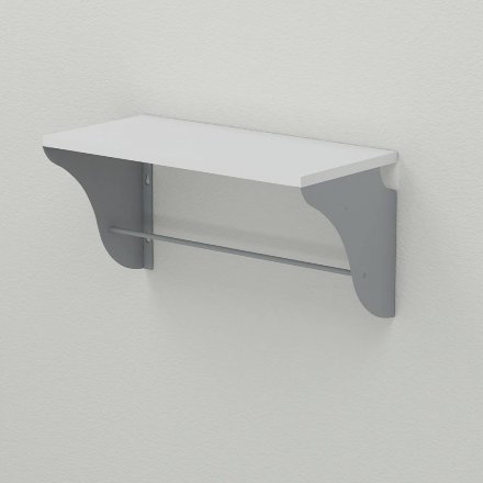 Настінна полиця Ferrum-decor Комфі 260x700x240 метал Сірий ДСП Біле 16 мм (FRD-102772) Настінна полиця Ferrum-decor Комфі 260x700x240 метал Сірий ДСП Біле 16 мм (FRD-102772)