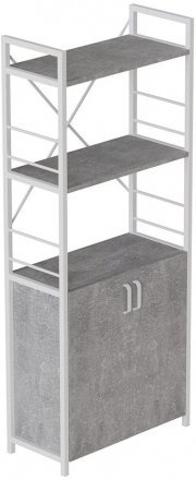 Етажерка 3/60 Ferrum-decor Серії Конект із тумбою 144x60x28 Білий ДСП Бетон (FRD-104455) Етажерка 3/60 Ferrum-decor Серії Конект із тумбою 144x60x28 Білий ДСП Бетон (FRD-104455)