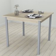 Кухонний стіл Ferrum-decor Агата 75x90x90 Сірий ДСП Сонома 16мм (FRD-106261) Кухонний стіл Ferrum-decor Агата 75x90x90 Сірий ДСП Сонома 16мм (FRD-106261)