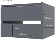 Блок ящиків для шафи-купе Doros G-Caiser Графіт 44,8х42х33,6 см (DRS-011273) Блок ящиків для шафи-купе Doros G-Caiser Графіт 44,8х42х33,6 см (DRS-011273)