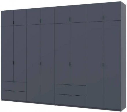 Шафа для одягу Doros Лукас Графіт 4+4 ДСП 320х50х240 DRS-011700 (42005129) Шафа для одягу Doros Лукас Графіт 4+4 ДСП 320х50х240 DRS-011700 (42005129)