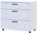 Комод Doros Торн Білий 3Ш 90х51.6х80 (DRS-012093)