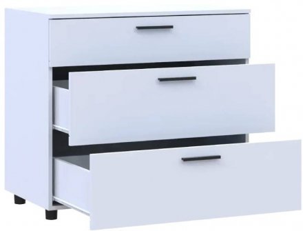 Комод Doros Торн Білий 3Ш 90х51.6х80 (DRS-012093)
