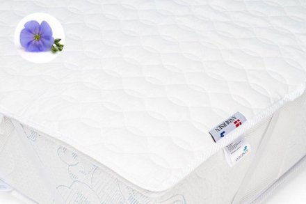 Наматрацник льняний з бджолиними фітонцидами Flax 70х170 см Наматрацник льняний з бджолиними фітонцидами Flax 70х170 см