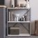 Етажерка 3/60 Ferrum-decor Серії Конект 75x60x28 сірий ДСП Біле 16мм (FRD-104266)