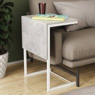 Стіл журнальний приставний Террі Комбо Ferrum-decor 345x662x440 Білий метал ДСП Бетон 16 мм (FRD-105149) Стіл журнальний приставний Террі Комбо Ferrum-decor 345x662x440 Білий метал ДСП Бетон 16 мм (FRD-105149)