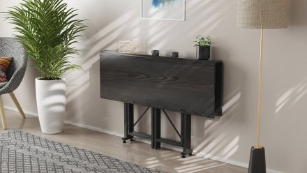 Стіл-книга трансформер Спайдер Ferrum-decor 750x1150x880 Чорний метал ДСП Сосна Кембра 16 мм (FRD-105090)