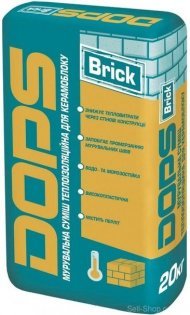 Кладочна суміш теплоізоляційна для керамоблоку DOPS Brick ЗИМА Кладочна суміш теплоізоляційна для керамоблоку DOPS Brick ЗИМА