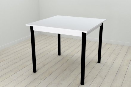 Стіл кухонний Ferrum-decor Агата 75x90x90 Чорний ДСП Біле 16мм (FRD-106263) Стіл кухонний Ferrum-decor Агата 75x90x90 Чорний ДСП Біле 16мм (FRD-106263)