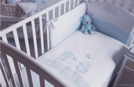 Mary Baby Постельный комплект Coco голубой 12/CP/COC/AZ Mary Baby Постельный комплект Coco голубой 12/CP/COC/AZ