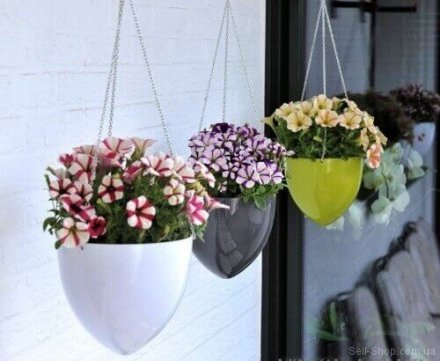 Підвісний горщик SkyHanger на ланцюжку зелений 54970