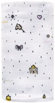 Пелюшка муслінова-плед 100x100 см Princess lullalove-8992 Пелюшка муслінова-плед 100x100 см Princess lullalove-8992