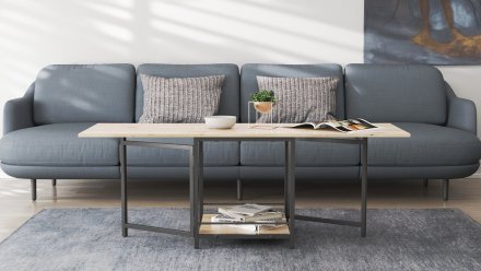 Стіл журнальний трансформер Куб Комбо Ferrum-decor 540x532x500 Чорний метал ДСП Дуб Сан-Марино 16 мм (FRD-105151) Стіл журнальний трансформер Куб Комбо Ferrum-decor 540x532x500 Чорний метал ДСП Дуб Сан-Марино 16 мм (FRD-105151)