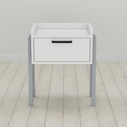 Тумба модульна Ferrum-decor Бетті 540x450x320 метал Сірий ДСП Біле 16 мм (FRD-102997) Тумба модульна Ferrum-decor Бетті 540x450x320 метал Сірий ДСП Біле 16 мм (FRD-102997)