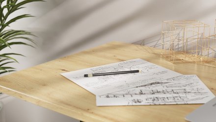 Стіл-книга трансформер Спайдер Ferrum-decor 750x1150x880 Чорний метал ДСП Дуб Артизан 16 мм (FRD-105093)