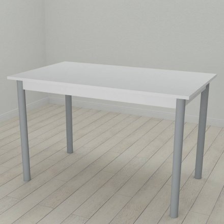 Стіл кухонний Ferrum-decor Беніта 75x120x60 Сірий ДСП Біле 16мм (FRD-106269) Стіл кухонний Ferrum-decor Беніта 75x120x60 Сірий ДСП Біле 16мм (FRD-106269)