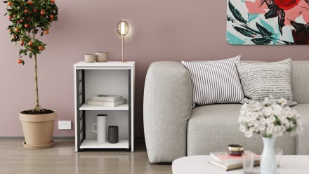Стіл-тумба трансформер Смарт 2/1 Ferrum-decor 750x1450x500 Чорний метал ДСП Біле 16 мм (FRD-105095) Стіл-тумба трансформер Смарт 2/1 Ferrum-decor 750x1450x500 Чорний метал ДСП Біле 16 мм (FRD-105095)