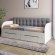 Дитяче полуторне ліжко LION Л-7 з шухлядами та ламелями Лілі-95 120x200 см Бетон Style (LION-044242)
