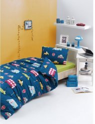 Постільна білизна Home Perfect Ranforce Town полуторна 160х220 см Постільна білизна Home Perfect Ranforce Town полуторна 160х220 см
