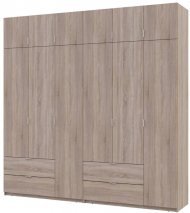 Шафа для одягу Doros Лукас Дуб сонома 3+3 ДСП 240х50х240 DRS-011703 (42005107) Шафа для одягу Doros Лукас Дуб сонома 3+3 ДСП 240х50х240 DRS-011703 (42005107)
