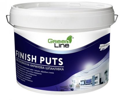 Фінішна акрилова шпаклівка Finish Puts 10 л 16 кг Фінішна акрилова шпаклівка Finish Puts 10 л 16 кг