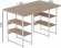 Комп'ютерний стіл Ferrum-decor Карен 75x120x60 білий ДСП Дуб Сан-Марино 32мм (FRD-102264)