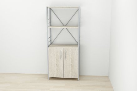 Етажерка 3/60 Ferrum-decor Серії Конект із тумбою 144x60x28 Сірий ДСП Сонома (FRD-104459) Етажерка 3/60 Ferrum-decor Серії Конект із тумбою 144x60x28 Сірий ДСП Сонома (FRD-104459)