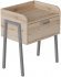 Тумба модульна Ferrum-decor Бетті 540x450x320 метал Сірий ДСП Дуб Сан-Марино 16 мм (FRD-102998)