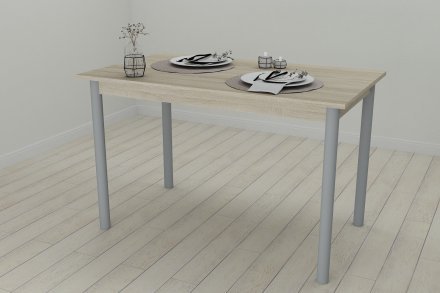 Стіл кухонний Ferrum-decor Беніта 75x120x60 Сірий ДСП Сонома 16мм (FRD-106270)