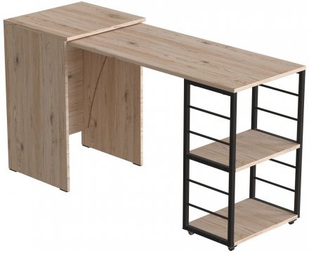 Стіл-тумба трансформер Смарт 2/1 Ferrum-decor 750x1450x500 Чорний метал ДСП Дуб Сан-Марино 16 мм (FRD-105096) Стіл-тумба трансформер Смарт 2/1 Ferrum-decor 750x1450x500 Чорний метал ДСП Дуб Сан-Марино 16 мм (FRD-105096)