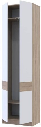 Шафа для одягу Doros Сола Дуб Сонома/Білий 60х40х215 DRS-011745 (44900344) Шафа для одягу Doros Сола Дуб Сонома/Білий 60х40х215 DRS-011745 (44900344)