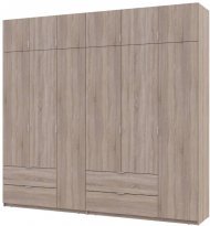 Шафа для одягу Doros Лукас Дуб сонома 3+3 ДСП 255х50х240 DRS-011704 (42005111) Шафа для одягу Doros Лукас Дуб сонома 3+3 ДСП 255х50х240 DRS-011704 (42005111)