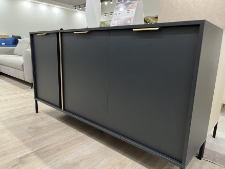 Комод Perfect Home Ларс / Lars 3-дверний 3D/153 Антрацит (PFH-091018) Комод Perfect Home Ларс / Lars 3-дверний 3D/153 Антрацит (PFH-091018)