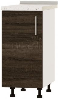 Кухонний модуль Оптіма Низ Н83-390 Білий/Дуб Сонома Трюфель (без стільниці) 390х461х820 мм (DTM-072652)