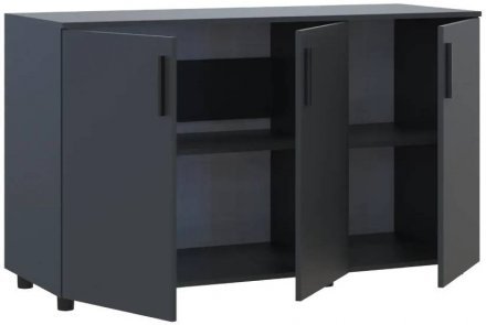 Комод Doros Торн Антрацит 3 ДСП 135х51.6х80 (DRS-012097)