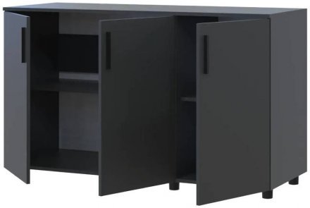 Комод Doros Торн Антрацит 3 ДСП 135х51.6х80 (DRS-012097)